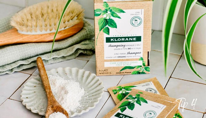 Shampoo Mask 2 in 1 powder with Klorane Nettle BIO and Clay