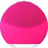 luna mini  2 compact facial cleansing brush all skin type fuchsia