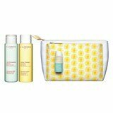 coffret (pele seca) leite desmaq 200ml + tónico 200ml + desmaq olhos 30ml +bolsa