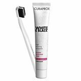 white is black whitening toothpaste with activated carbon 90ml + toothbrush