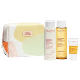 coffret (pele mista) leite desmaq 200ml + tónico 200ml + desmaq olhos 30ml+bolsa