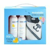 nutraisdin gel-shampoo 200ml + loção hidratante 200ml oferta toalha panda