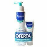 stelatopia bálsamo emoliente corpo pele atómica 300ml + creme lavante 40ml