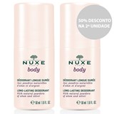 body 24h desodorizante roll on proteção peles sensíveis 2x50ml com 50% dsc 2ª