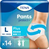 pants plus cuecas descartaveis tam l 14unid