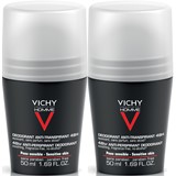 homme duo roll on anti-transpirante 48h pele sensivel 2x50ml