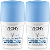 duo deo sem sais aluminio roll on 2x50ml