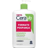CeraVe Creme Hidratante para Limpeza de Rosto e Corpo Pele Normal Seca 1 L