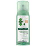 Klorane Nettle Extract Dry Shampoo Seboregulating Spray, with Brown Color 50 mL