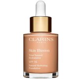 Clarins Skin Illusion Liquid Foundation Moisturizing Nude Skin | 109 Wheat 30 mL