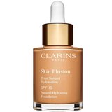 Clarins Skin Illusion Liquid Foundation Moisturizing Nude Skin | 111 - Auburn 30 mL