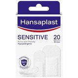 Hansaplast Sensitive Pensos para Pele Sensível 19x72mm 30x72mm 20 un