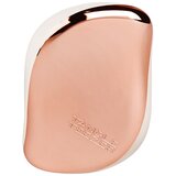 Hairbrush Compact Golden Rose and White