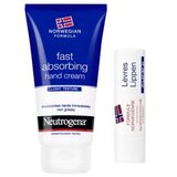 Neutrogena Hand Cream Rapid Absorption 75 mL + Lipstick 4.8 G   