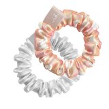 Spiral Hair Ring Sprunchie ''Bella Chrome'' 2 un