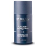 Papillon Pure Mint Shampoo para Cabelo e Corpo Uso Diário  100 mL 