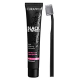 Black Is White Whitening Toothpaste with Carbon 90 mL + Toothbrush (Exp 01/2022)