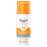 Eucerin Sun Gel Creme-Gel Oil Control Toque Seco FPS50 + Cor Média 50 mL