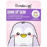 Drink Up, Skin! Animated Penguin Face Mask