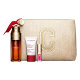 Clarins Gift set double serum 50ml+baume beauté éclair 15ml+embélisseur lèvres 01 5ml