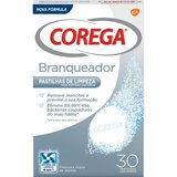 Corega - Pastilhas de Limpeza Branqueadoras para Prótese Dentária 30 un.
