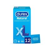 Durex - Natural Plus XL Condoms 12 un. XL