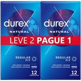 Durex - Natural Plus Condoms 12+12 uni 12+12 un.