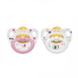Nuk - Classic Happy Kids Latex Soother 2 un. Assorted Color 0-6 Months