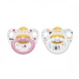 Nuk - Classic Happy Kids Latex Soother 2 un. Assorted Color 6-18 Months