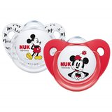 Nuk - Mickey & Minnie Silicone Soother 2 un. Assorted Color 0-6 Months