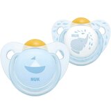 Nuk - Rose & Blue Latex Soother 2 un. Blue 0-6months