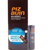 Piz Buin - Allergy Sun Sensitive Skin Face Cream SPF50 + 50 mL + Lipstick SPF30 1 un. SPF50