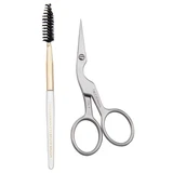 Tweezerman - Tesoura Modeladora de Sobrancelhas com Escova 2&nbsp;un.