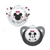 Nuk - Mickey & Minnie Latex Soother 6-18months sorted Colors 2 un.