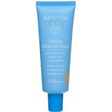 Apivita - Crème fluide hydratante Aquabeelicious Healthy Glow 40mL Tinted SPF30