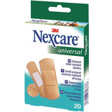 Nexcare - Universal Band Aid Water Resistant with Mutiple Sizes 20 un.