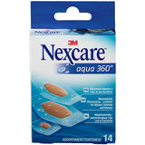 Nexcare - Aqua 360 Maxi Band Aid sorted 3 Sizes 14 un.