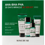 Some by Me - AHA-BHA-PHA Miracle Serum 10mL + Toner 30mL + Cream 20g + Acne Clear Foam 30mL 1 un.