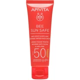 Apivita - Bee Sun Safe Crema facial antimanchas y defensa antiedad 50mL Tinted SPF50