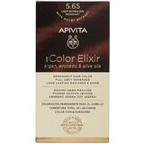 Apivita - Tinte Permanente My Color Elixir 5.65 Castaño Claro Auburn Red 1 un. 5.65 Brown Light Auburn Red