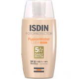 Isdin - Fotoprotector Fusionwater Color Pele Ligeira Oleosa a Mista 50mL Light SPF50+