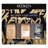 Redken - All Soft Shampoo 300mL + Conditioner 300mL + One United Multi-Benefit 150mL 1 un.