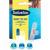 Salvelox - Easy to Go Bandages Water Resistent Transparent 12 un. Transparent 1 Size