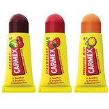Carmex - 保湿润唇膏经典干裂嘴唇 3x5g Strawberry / Cherry / Pineapple SPF15