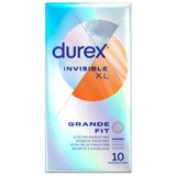 Durex - الواقي الذكري XL غير المرئي 10 un.