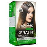 Kativa - Anti Frizz Keratin Straightening sans fer Xtra Shine 1 un.