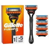 Gillette - Fusion5 Maquinilla de afeitar 1 Un 5 Recambios 1 un.