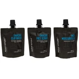 Man'Stuff - Esfoliante Facial 50mL + Hidratante Rosto 50mL + Máscara Argila 50mL 3x50mL