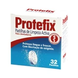 Protefix - أقراص المنظف النشط مع الأكسجين النشط لأطقم الأسنان 32&nbsp;un.