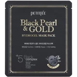 Petitfée - Black Pearl and Gold Máscara de Rosto de Hidrogel 5&nbsp;un.